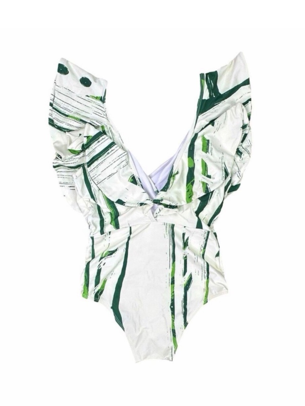 DIARRABLU Nabu Exaggerated Ruffle One-Piece Swimsuit - Size Small